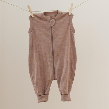 Strampler Windelfrei kurzarm | Wolle-Tencel